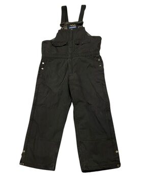 Large Short Walls Zero Zone Black Insulated Bib Overalls Adult Mens